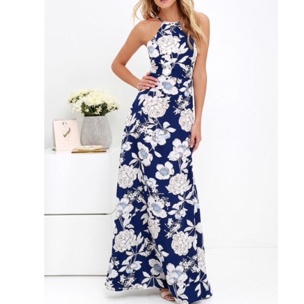Lulus blue maxi